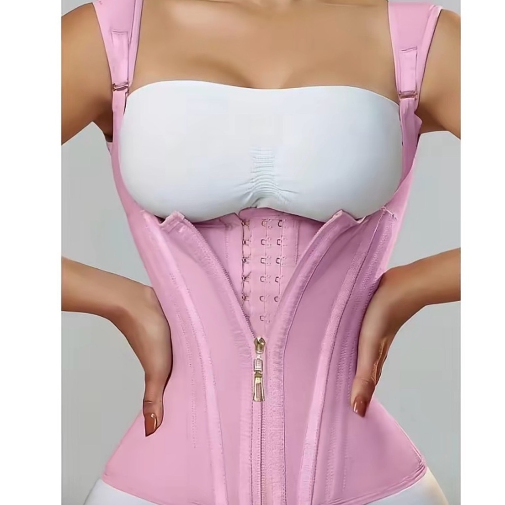 Pink Waist Trainer Corset Vest - Women Sz S